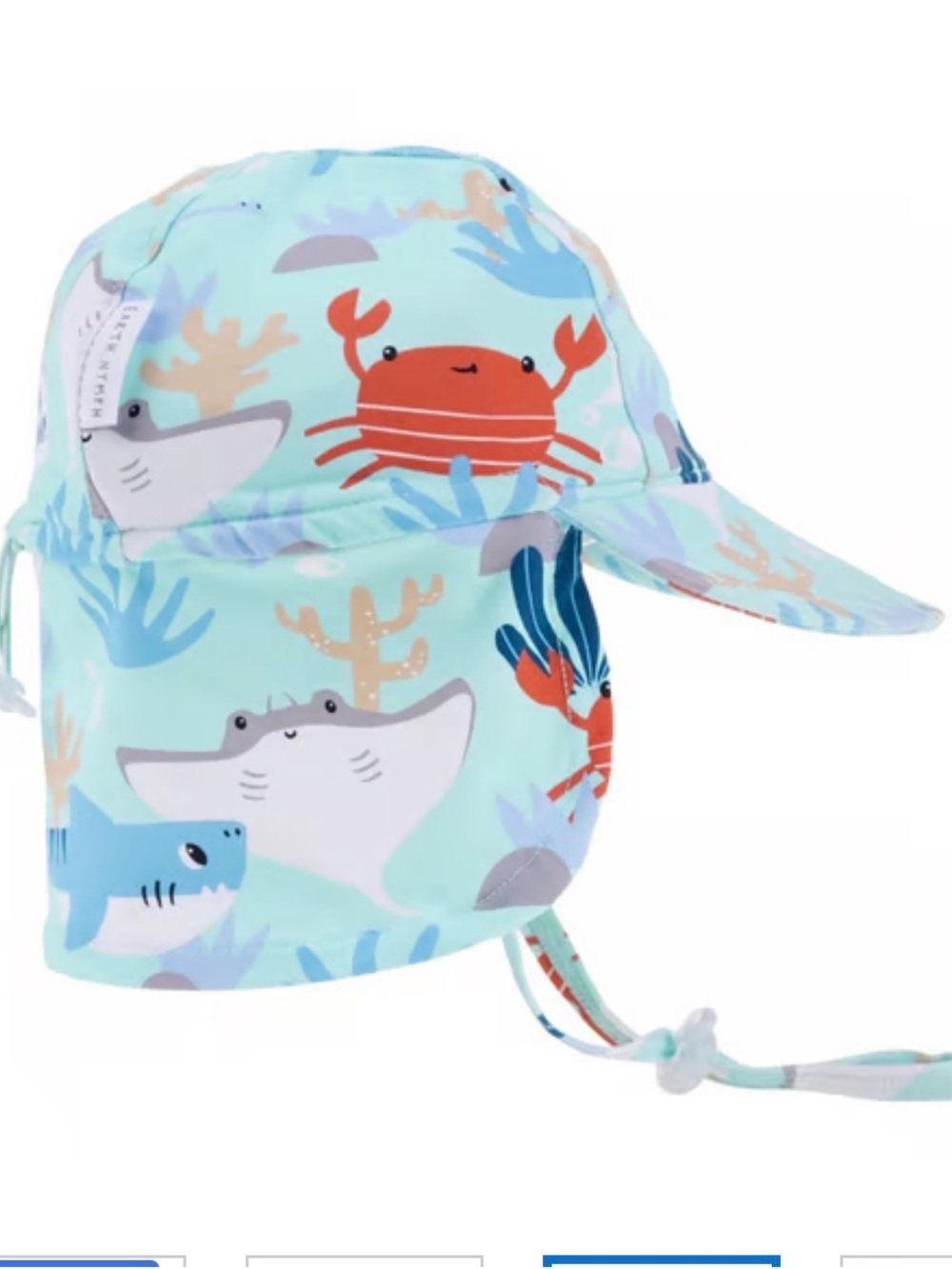 Earth Nymph Baby Kids Sea Ocean Sun Hat - small UPF 50